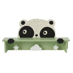 Półka ścienna z 3 haczykami Panda * H&S Decoration New