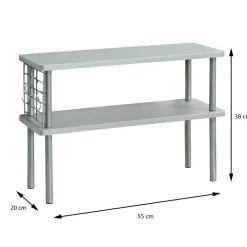 Półka kuchenna szara na blat kuchenny h38x55 * Kesper Online