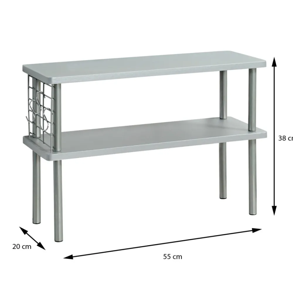 Półka kuchenna szara na blat kuchenny h38x55 * Kesper Online