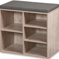 Półka na buty z siedziskiem jasny beż 51xh48 cm * Kesper