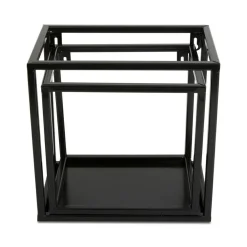 Półka wisząca ścienna metal czarna 24 cm LOFT * HowHomely Hot
