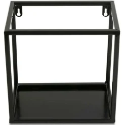 Półka wisząca ścienna metal czarna 24 cm LOFT * HowHomely Hot