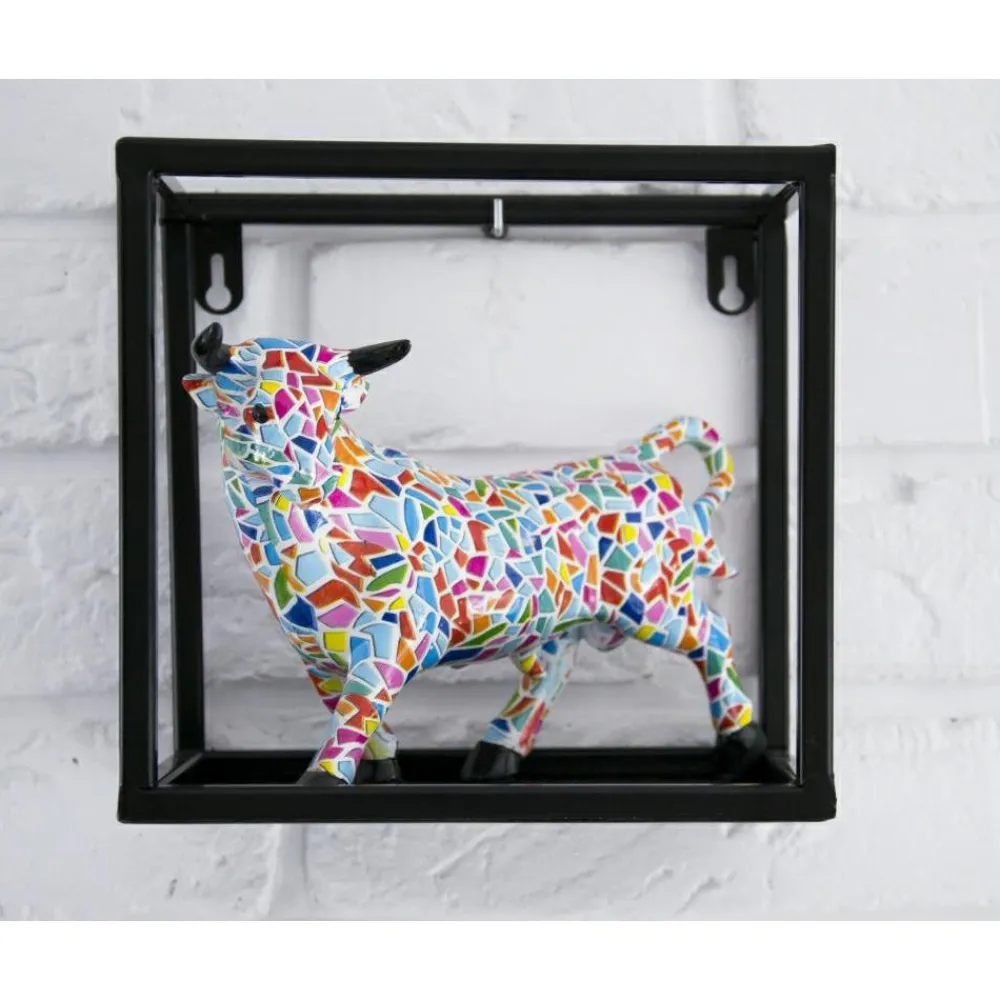 Półka wisząca ścienna metal czarna 24 cm LOFT * HowHomely Hot
