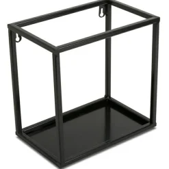 Półka wisząca ścienna metal czarna 24 cm LOFT * HowHomely Hot