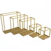 Półka wisząca ścienna metal złota 40 cm GLAM * HowHomely Best