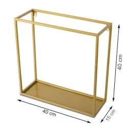 Półka wisząca ścienna metal złota 40 cm GLAM * HowHomely Best