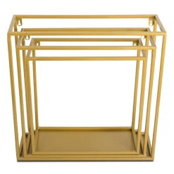 Półka wisząca ścienna metal złota 35 cm GLAM * HowHomely