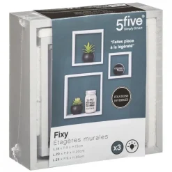 Półki ścienne Cube White 3 sztuki * 5five Simply Smart Online