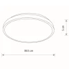 Plafon AGNES ROUND PRO biały LED 22W 4000K IP44