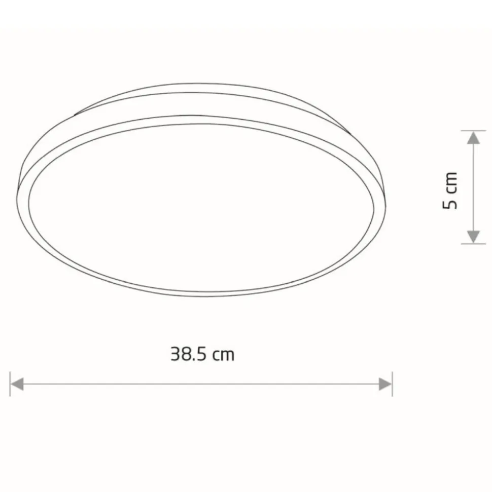 Plafon AGNES ROUND PRO czarny LED 22W 4000K IP44