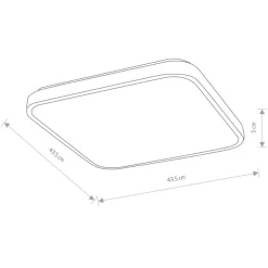 Plafon AGNES SQUARE PRO biały LED 32W 4000K IP44