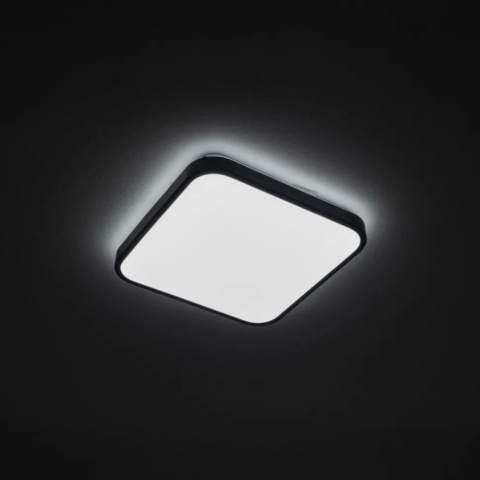 Plafon AGNES SQUARE PRO czarny LED 16W 4000K IP44