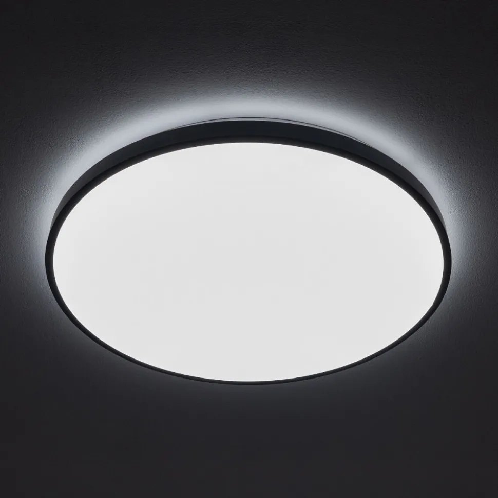 Plafon Łazienkowy AGNES ROUND Czarny 32W LED 4000K IP44 49cm