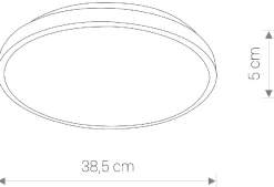 Plafon Łazienkowy AGNES ROUND Biały 22W LED 4000K IP44 38,5cm