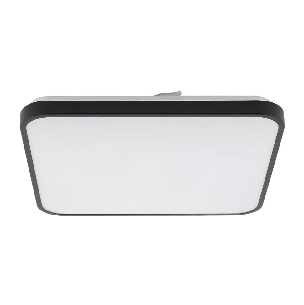 Plafon Łazienkowy AGNES SQUARE Czarny 32W LED 3000K IP44 43,5cm