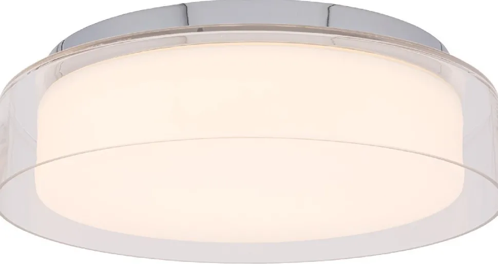 Plafon Łazienkowy PAN Srebrny 17W LED 4000K IP44 35cm