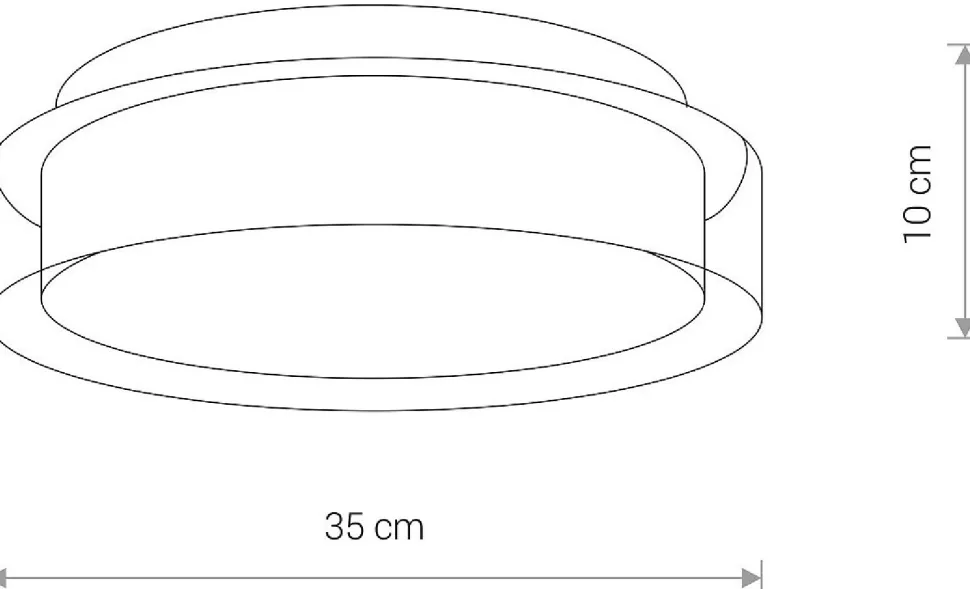 Plafon Łazienkowy PAN Srebrny 17W LED 4000K IP44 35cm