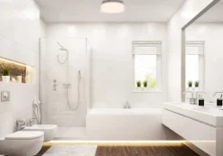 Plafon Łazienkowy PAN Srebrny 17W LED 4000K IP44 35cm
