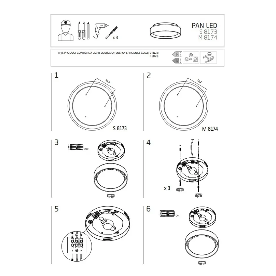 Plafon Łazienkowy PAN Srebrny 17W LED 4000K IP44 35cm