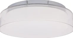 Plafon Łazienkowy PAN Srebrny 17W LED 4000K IP44 35cm