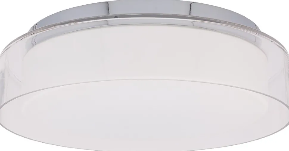 Plafon Łazienkowy PAN Srebrny 17W LED 4000K IP44 35cm