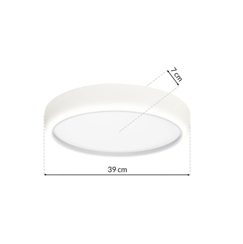 Plafon GEA WHITE 36W LED 39 cm