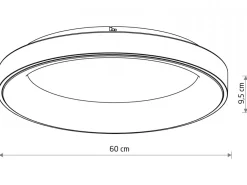 Plafon NIKKI ROUND LED biały 60W 4000K
