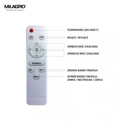 Plafon NOTE PINK 40W LED 48 cm