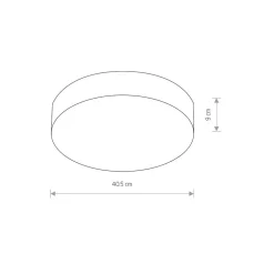 Plafon Sufitowy ARENA Czarny 3xE14 40,5cm