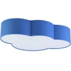 Plafon Sufitowy CLOUD Niebieski Abażur 4xE27