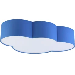 Plafon Sufitowy CLOUD Niebieski Abażur 4xE27