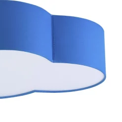Plafon Sufitowy CLOUD Niebieski Abażur 4xE27