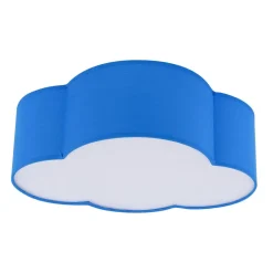 Plafon Sufitowy CLOUD Niebieski Abażur 2xE27