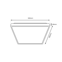 Plafon sufitowy DABAR 17W LED