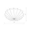 Plafon Sufitowy FORM Biały Abażur 4xE27 80cm