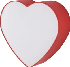 Plafon Sufitowy HEART Czerwony Abażur 2xE27