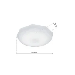 Plafon Sufitowy HEX Biały 12W LED 29cm