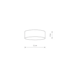 Plafon Sufitowy LID Czarny 15W LED 3000K 11cm
