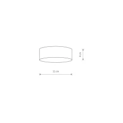 Plafon Sufitowy LID Czarny 15W LED 4000K IP20 11cm