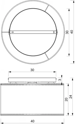 Plafon Sufitowy LOFT SHADE Czarny Złoty Klosz z Tworzywa 3xE27 40cm