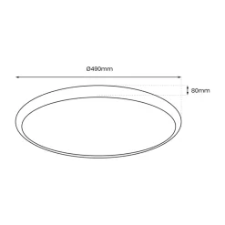 Plafon sufitowy MOONCAT Różowy 34W LED