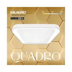 Plafon Sufitowy QUADRO Biały 38W LED 40cm
