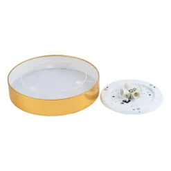 Plafon Sufitowy RONDO Złoty Abażur 4xE27 60cm