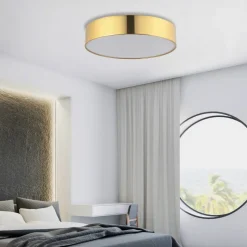 Plafon Sufitowy RONDO Złoty Abażur 4xE27 60cm