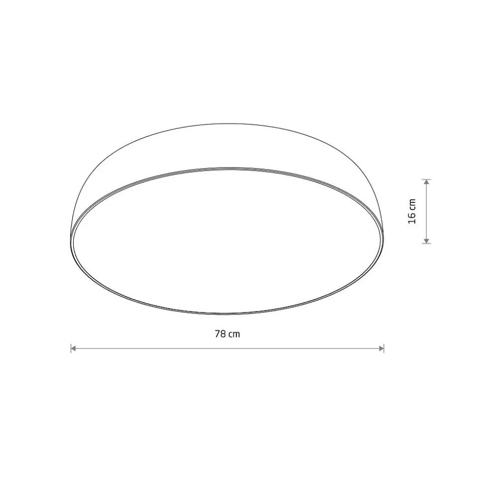 Plafon Sufitowy SATELLITE Kremowy 10xE27 78cm