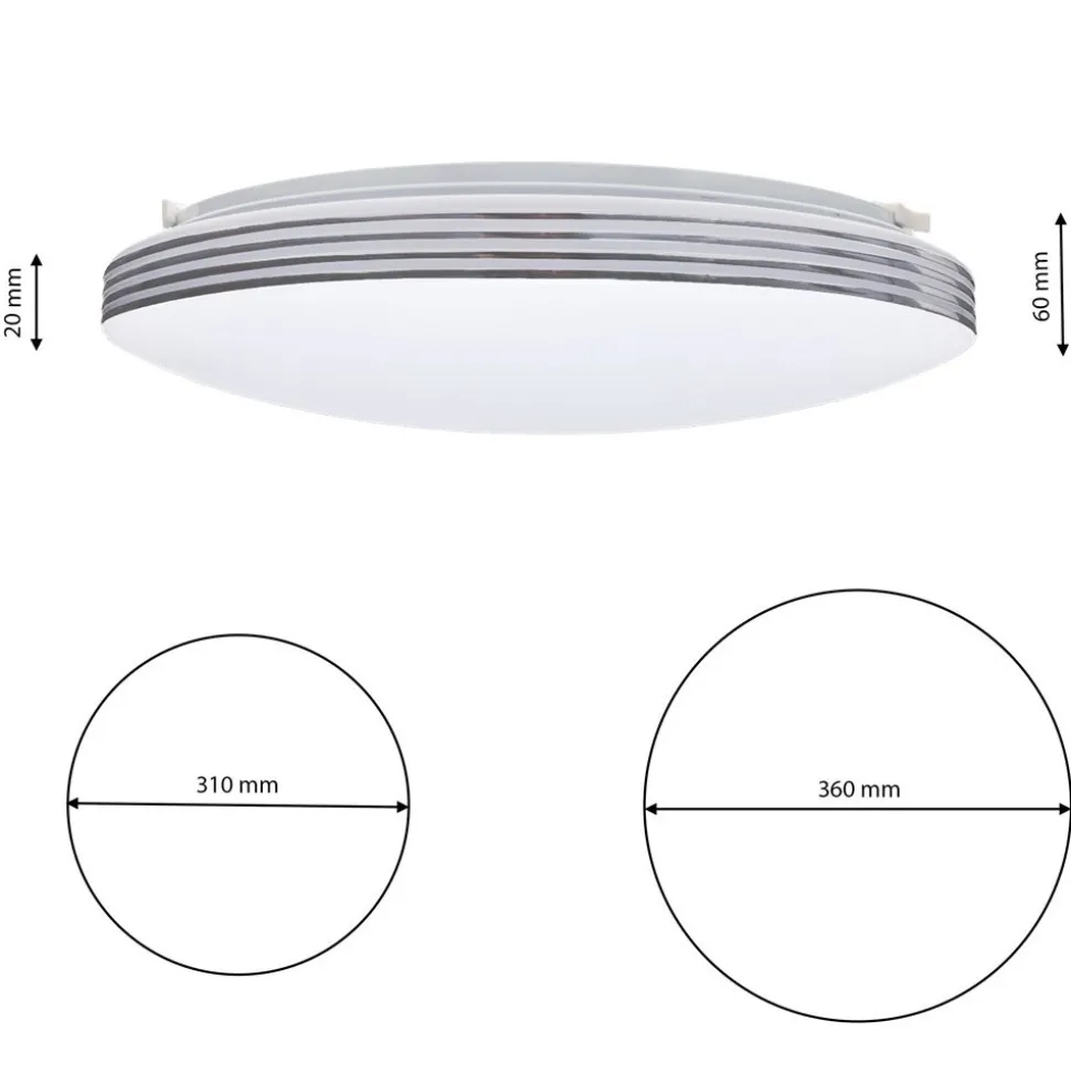 Plafon sufitowy Siena 25W LED z pilotem