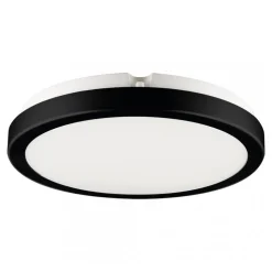 Plafon Sufitowy VERA Czarny Barwa Neutralna 4000K 24W LED IP65 28cm
