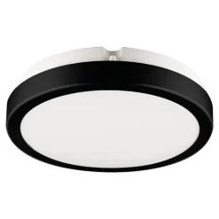 Plafon Sufitowy VERA Czarny Barwa Neutralna 4000K 12W LED IP65 18cm