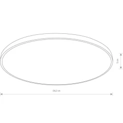 Plafon AGNES ROUND PRO biały LED 64W 3000K IP44 * Nowodvorski Outlet