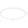 Plafon AGNES ROUND PRO czarny LED 64W 3000K IP44 * Nowodvorski Discount